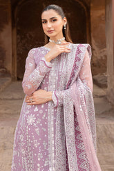 Embroidered Sleeve Detail - Farasha Chiffon Formal Wear